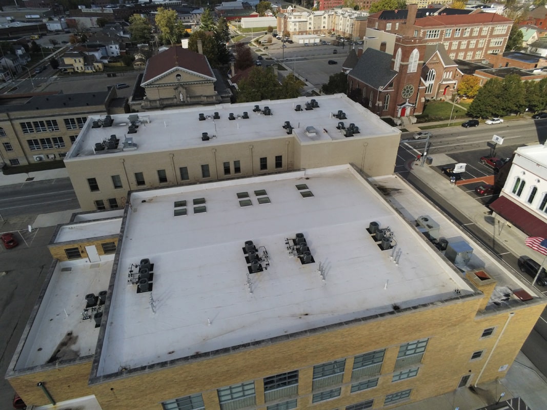apartment building roof